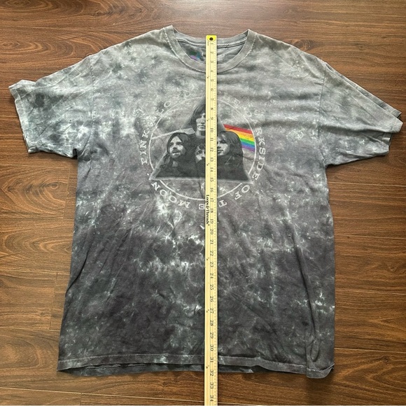 Pink Floyd Liquid Blue Dark Tie-Dye Band Graphic Tee - Picture 7 of 8
